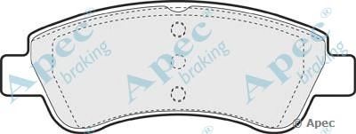 APEC BRAKING pad1216 -  Комплект тормозных колодок, дисковый тормоз